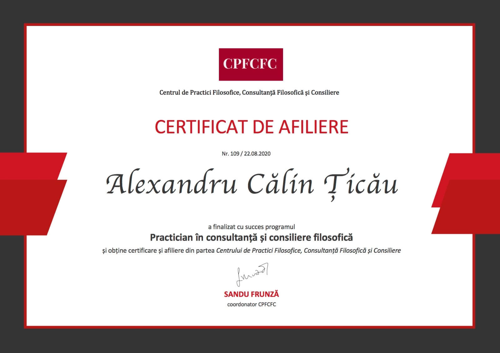 Diploma practician in consultanta si consiliere filosofica